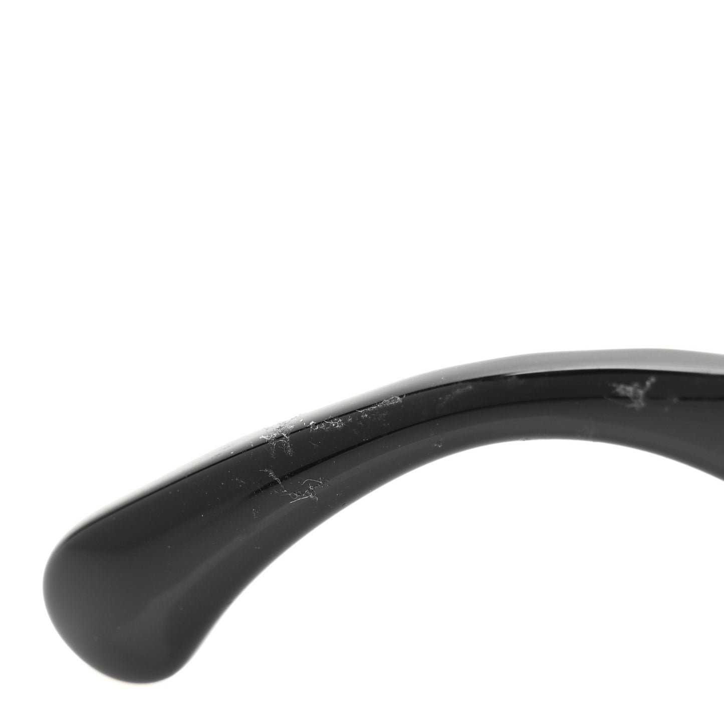 Acetate Quilted CC Rectangle Sunglasses 5483-A Black