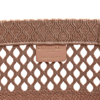 Christian Dior Mesh Embroidered Medium Book Tote Clay 6 of 10