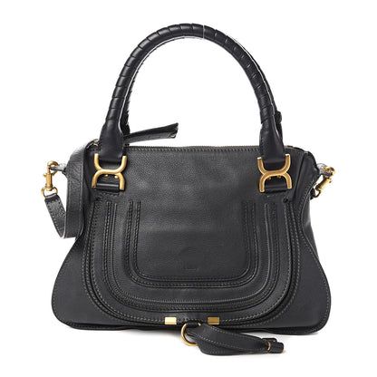 Chloe Calfskin Medium Marcie Satchel Black 1 of 9