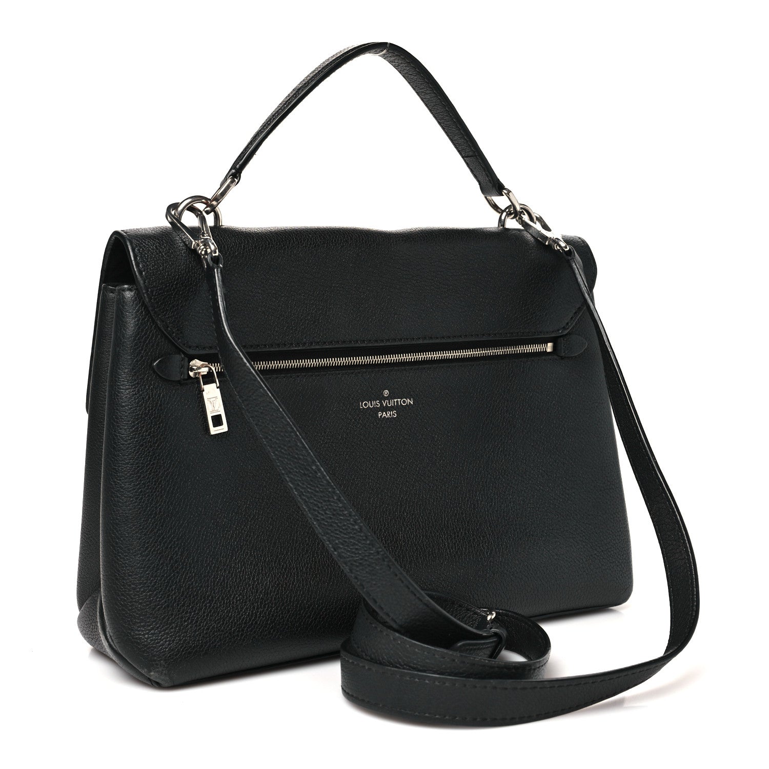 Louis Vuitton Soft Calfskin My Lockme Top Handle Vanille Black 3 of 11