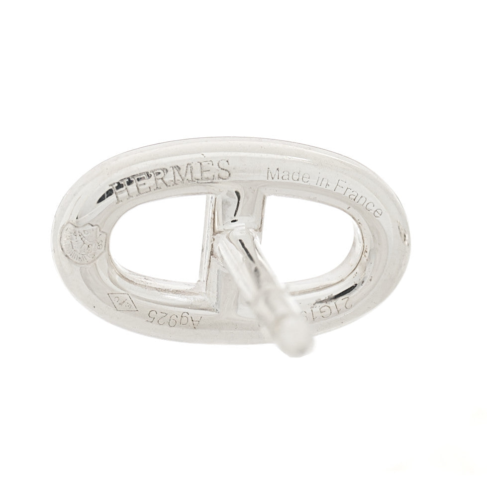 Hermes Sterling Silver TPM Farandole Earrings 4 of 4