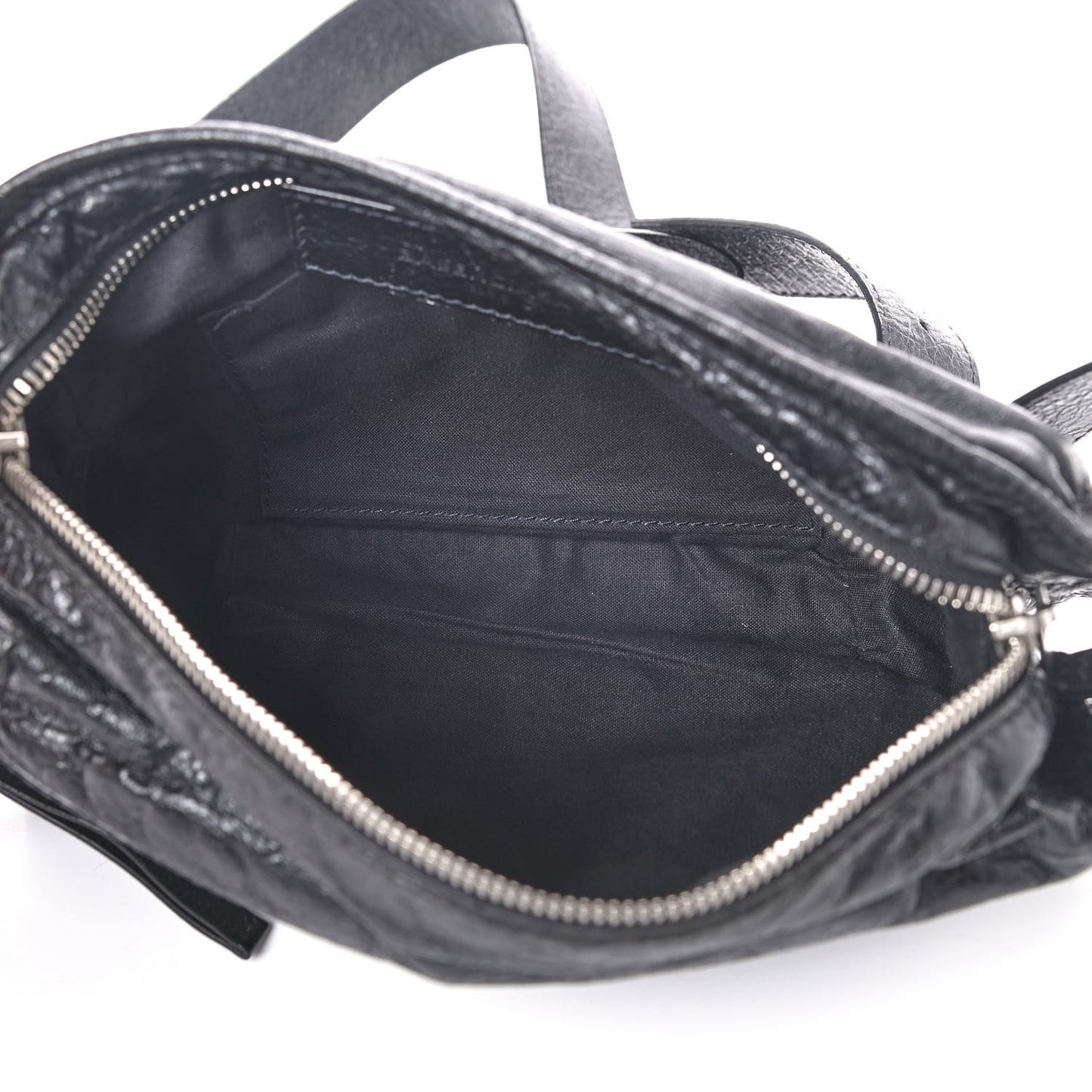 Lambskin Classic Hardware Neo Lift Hip Bag Black