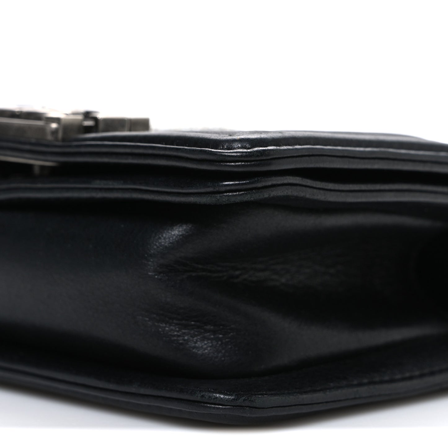Galuchat Stingray Mini Boy Flap Black Silver
