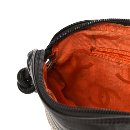 Chanel Calfskin Quilted Cambon Pochette Brown Beige 12 of 17