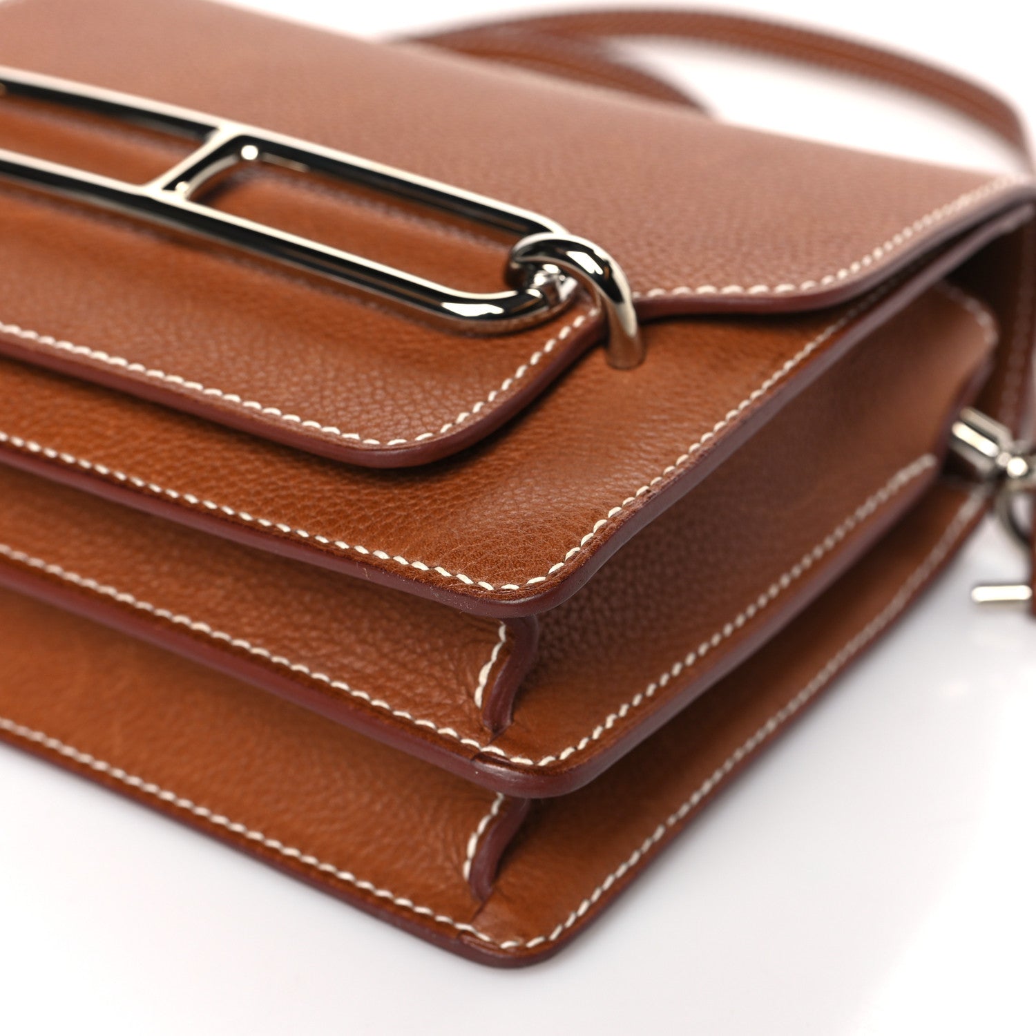 Hermes Barenia Faubourg Mini Sac Roulis Fauve 9 of 11