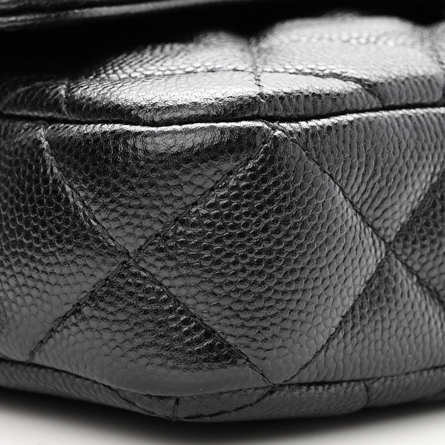Chanel Caviar Quilted Flap Phone Holder With Chain Black 11 of 13