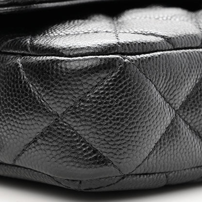 Chanel Caviar Quilted Flap Phone Holder With Chain Black 11 of 13