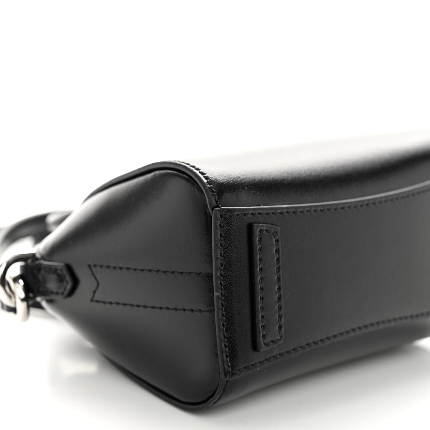 Shiny Lord Calfskin Micro Antigona Black