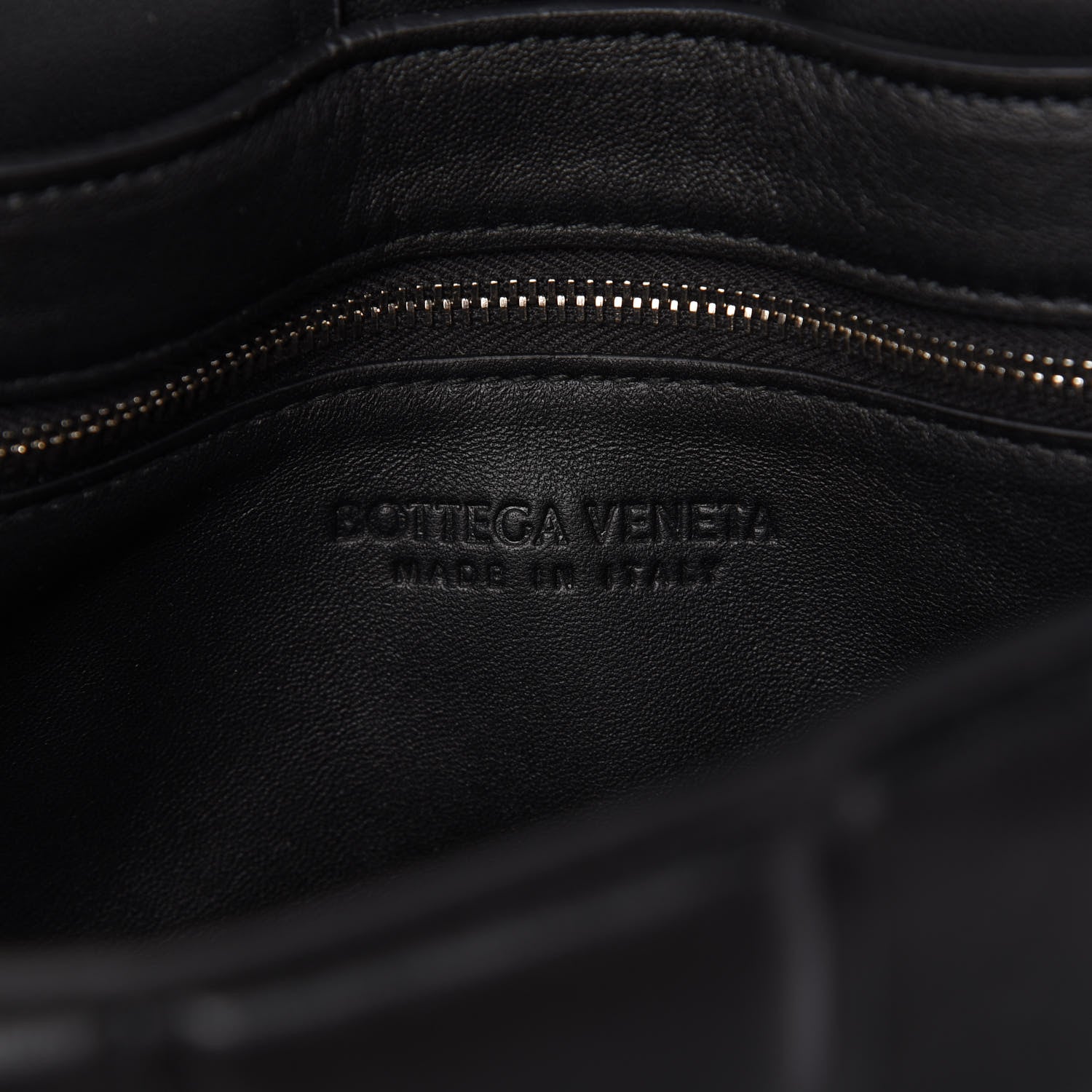 Bottega Veneta Lambskin Maxi Intreccio Padded Chain Cassette Crossbody Bag Black 8 of 9