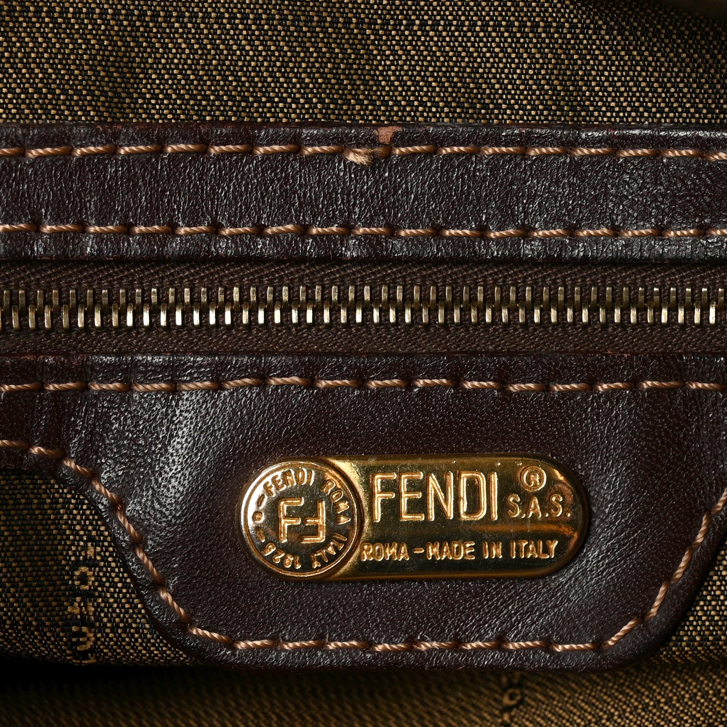 Fendi Zucca Shoulder Bag Tobacco 6 of 11