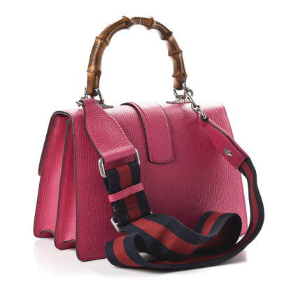 Gucci Dollar Calfskin Crystal Web Medium Dionysus Bamboo Top Handle Bag Box Pink Black Diamond 2 of 9