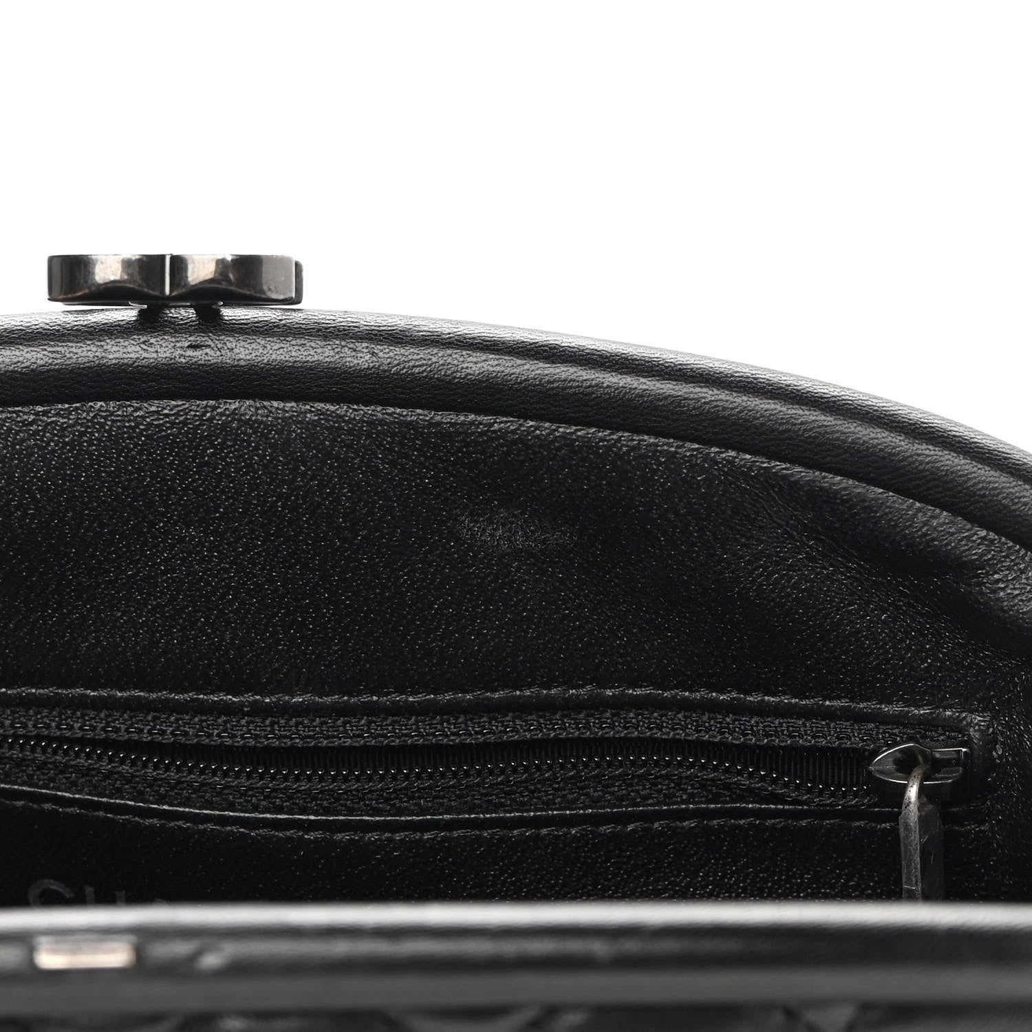 Chanel Lambskin Quilted Timeless Clutch Black 8 of 8