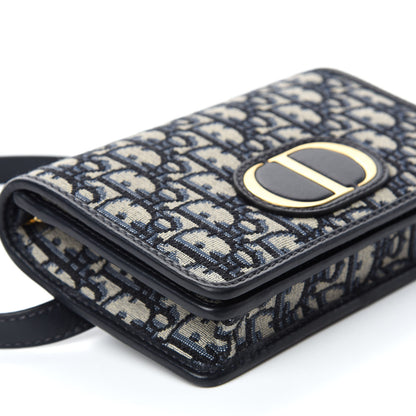 Christian Dior Oblique 30 Montaigne 2-In-1 Pouch Blue 7 of 10