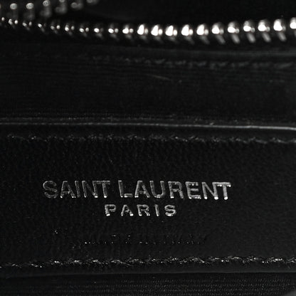 Saint Laurent Calfskin Y Quilted Monogram Toy Loulou Crossbody Bag Black 6 of 13