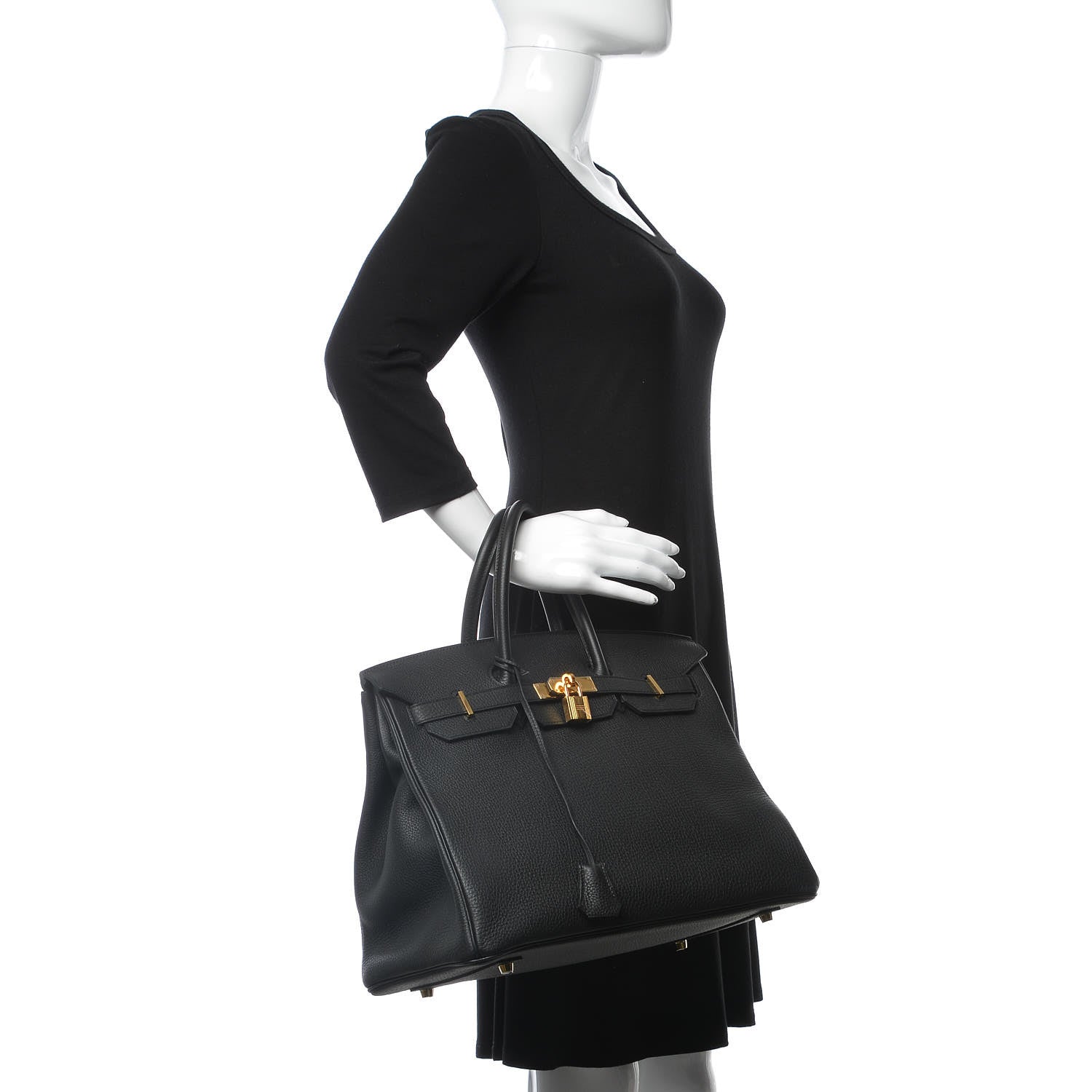 Hermes Togo Birkin 35 Black 2 of 36