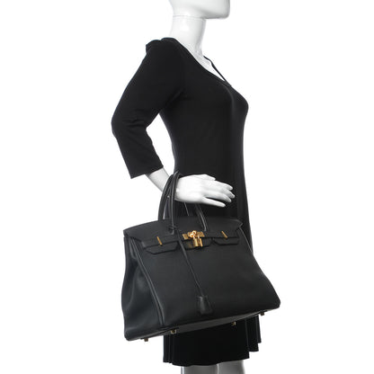 Hermes Togo Birkin 35 Black 2 of 36