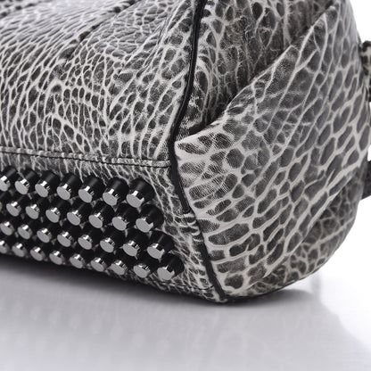 Alexander Wang Pebbled Lambskin Rockie Black White Rhodium Hardware 11 of 11