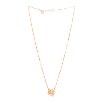 Bulgari 18K Rose Gold Diamond Serpenti Viper Demi Pave Pendant Necklace 3 of 9