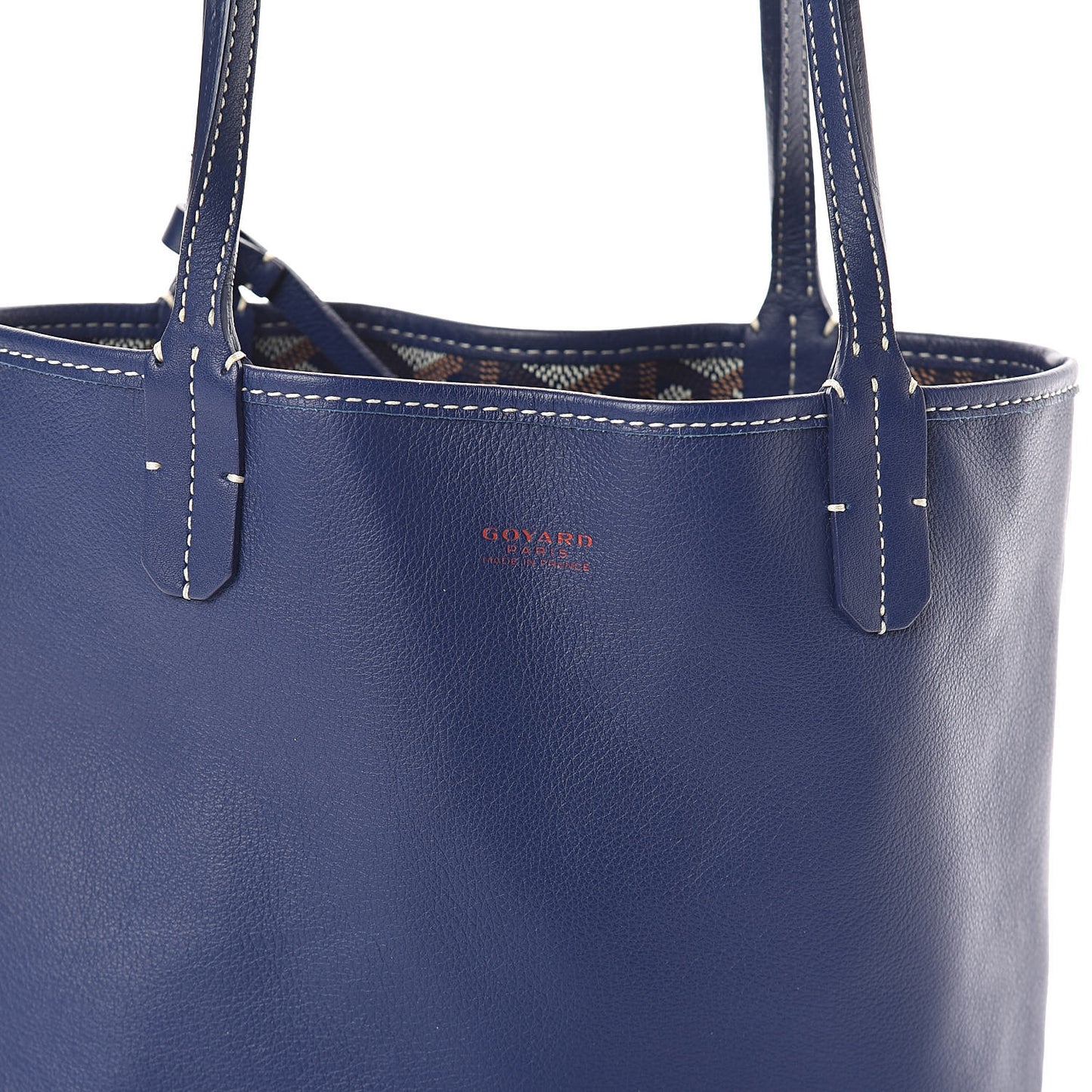 Goyardine Reversible Mini Anjou Navy
