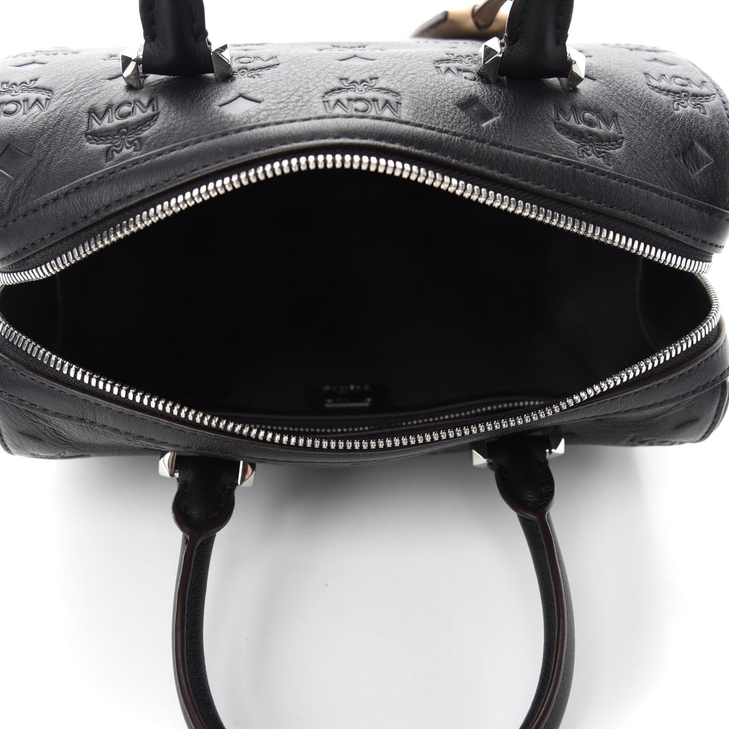 Calfskin Ottomar Monogram Essential Boston Bag Black