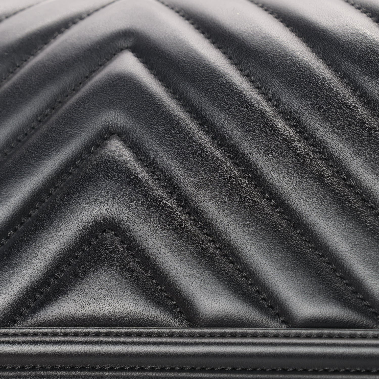 Chanel Calfskin Chevron Quilted Medium Boy Flap Black 13 of 13