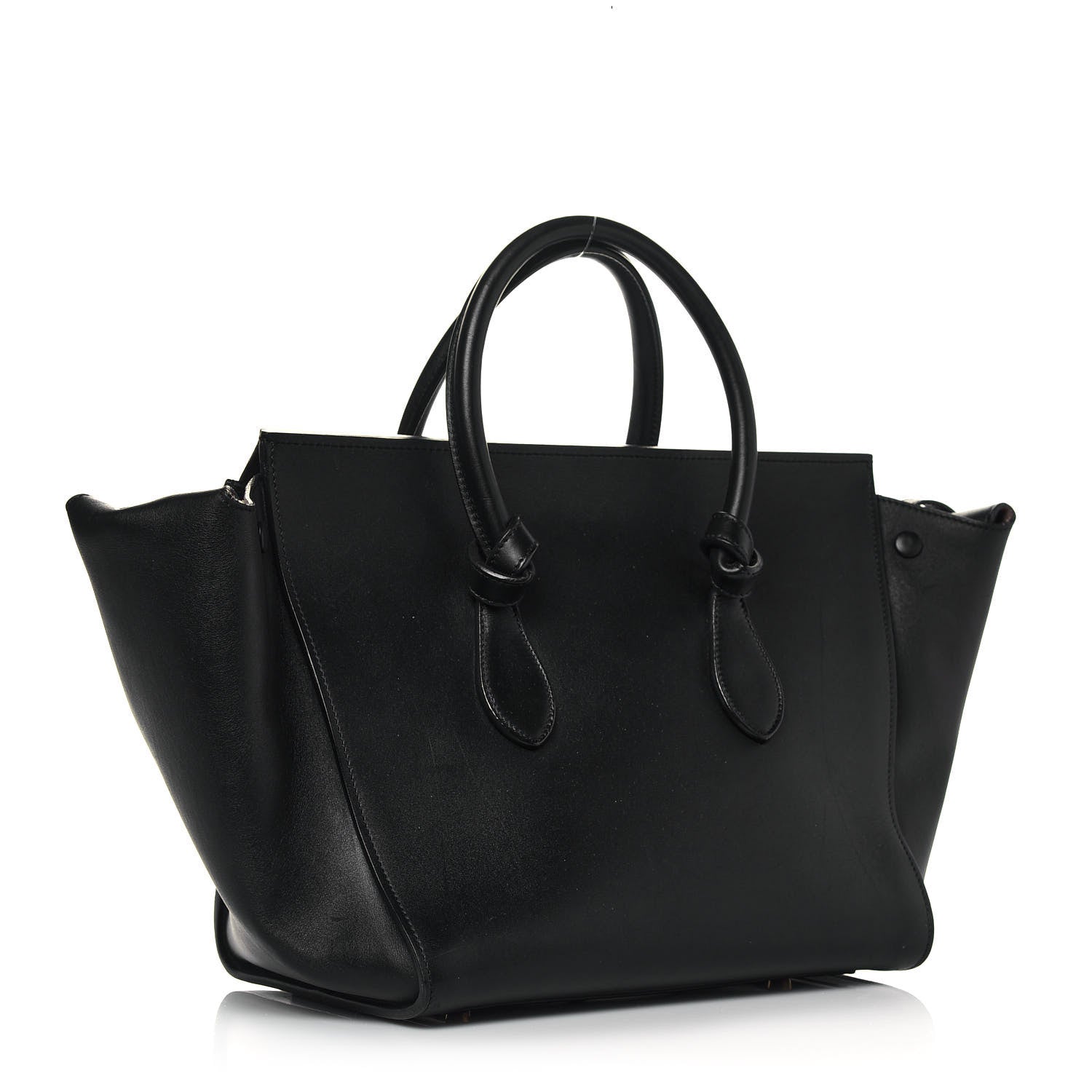 Celine Smooth Calfskin Small Tie Knot Tote Black 3 of 14