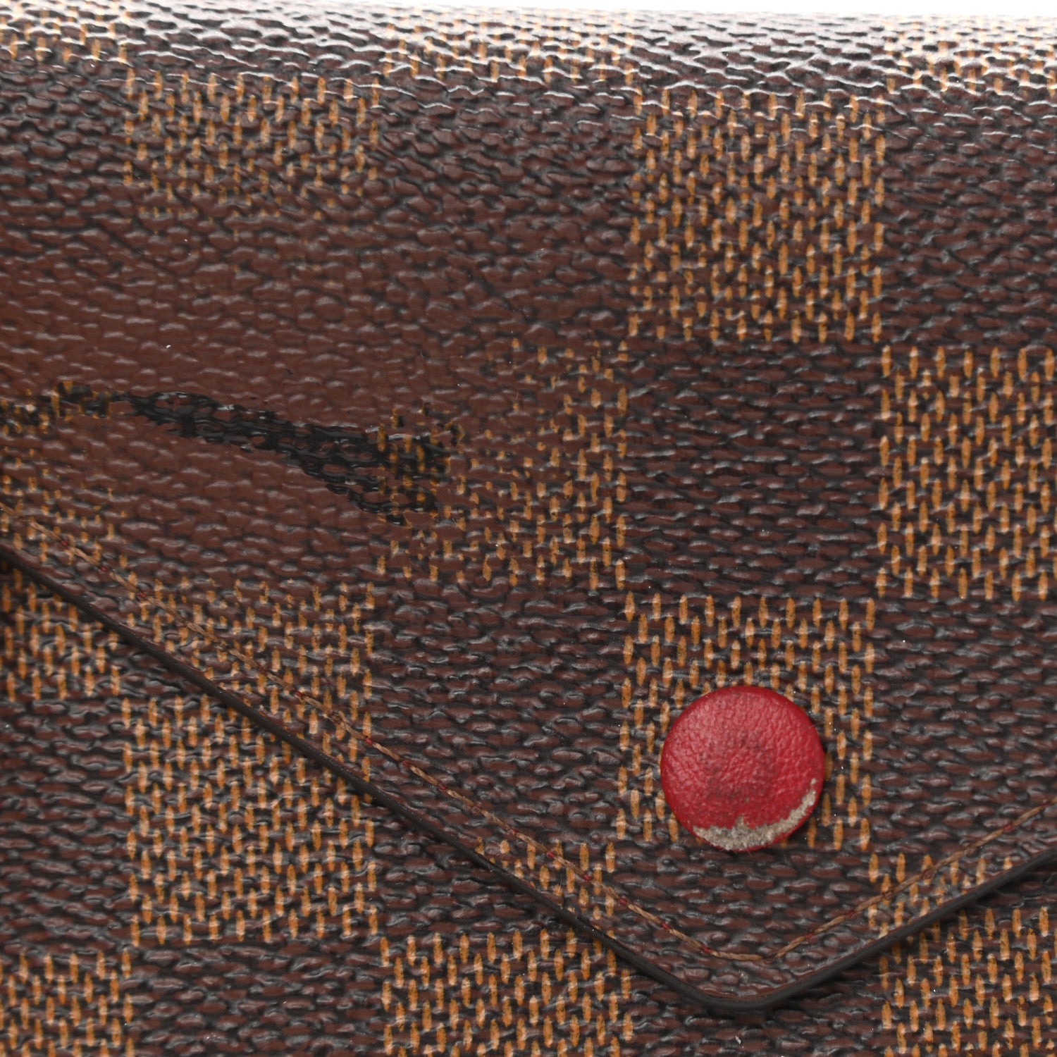Louis Vuitton Damier Ebene Victorine Wallet Red 9 of 9