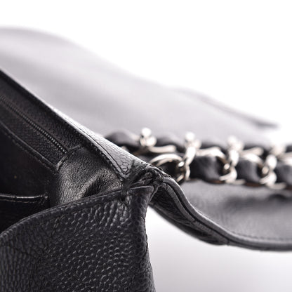 Chanel Caviar Quilted Jumbo Single Flap Black 10 of 13