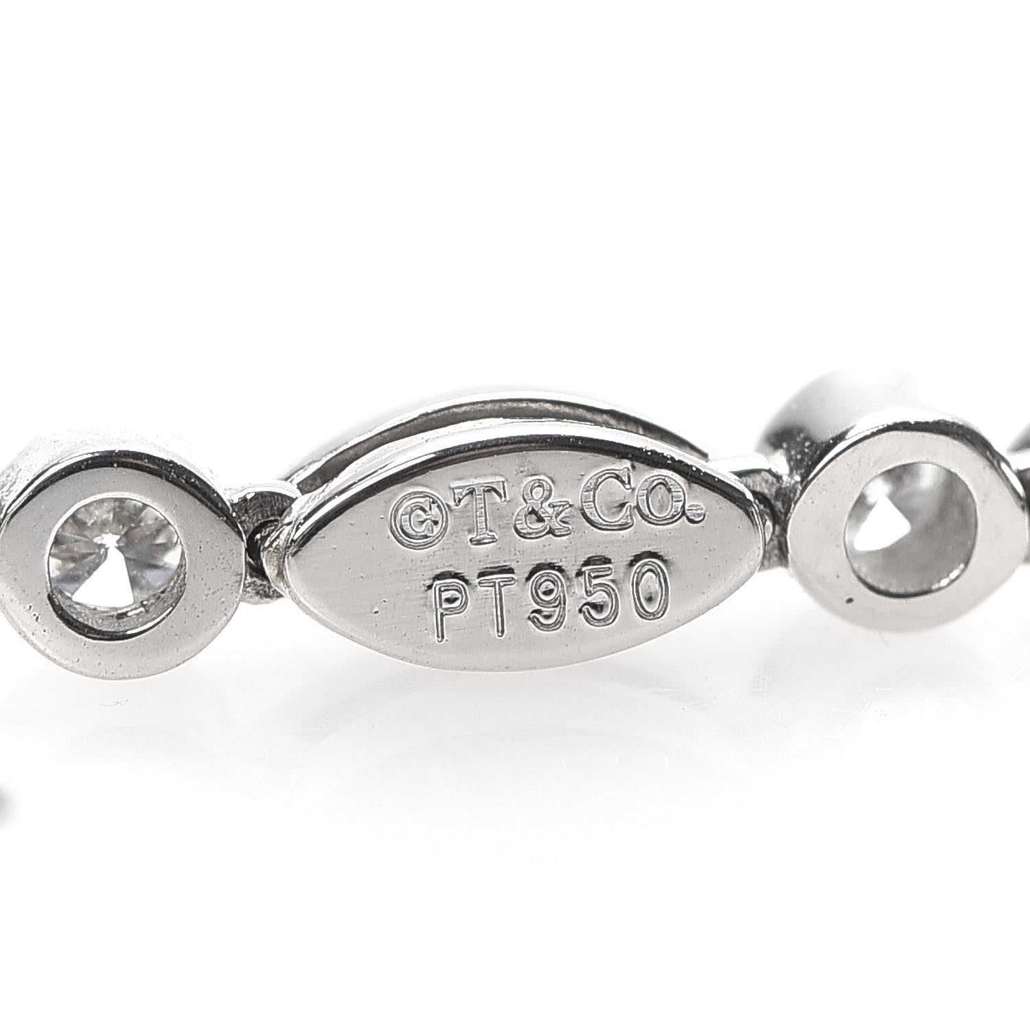 Tiffany Platinum Diamond Jazz Earrings 4 of 5