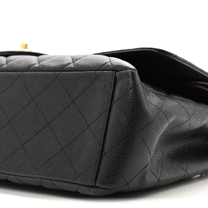 Chanel Caviar Quilted Maxi Double Flap Black 10 of 12