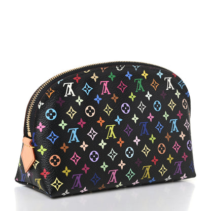 Louis Vuitton Monogram Multicolor Cosmetic Pouch Black Grenade 3 of 8