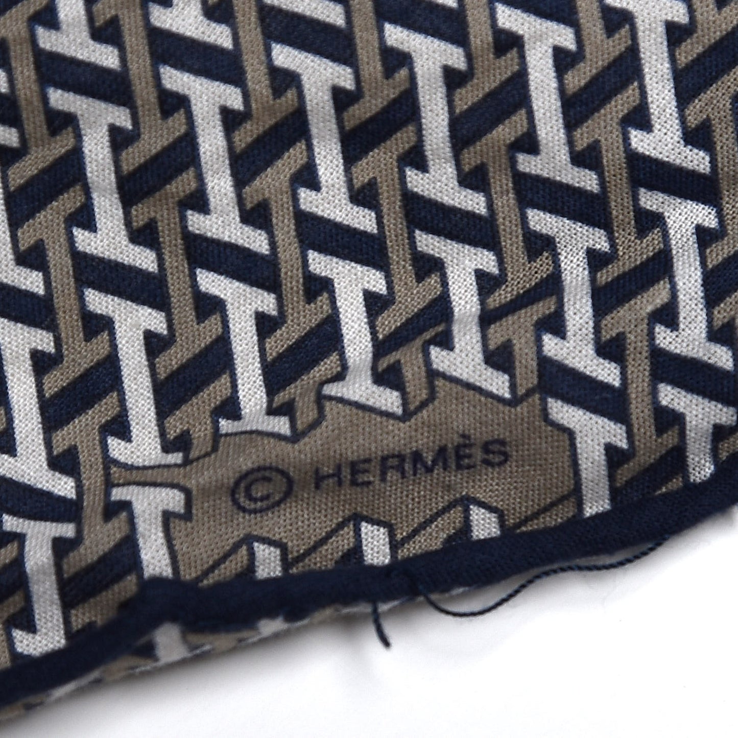 Cotton H Sublime Losange Scarf GM