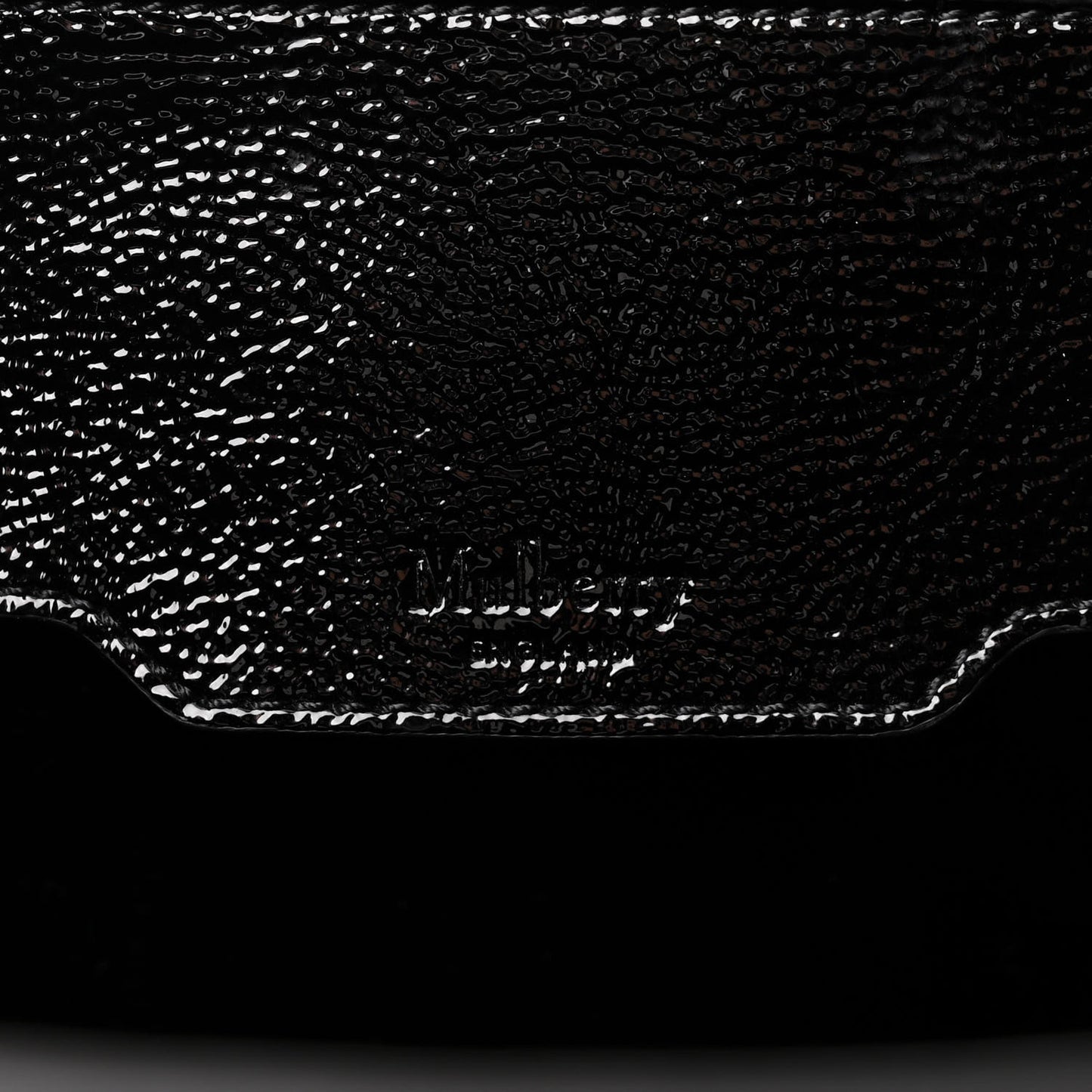 High Shine Grain Bayswater Tote Black
