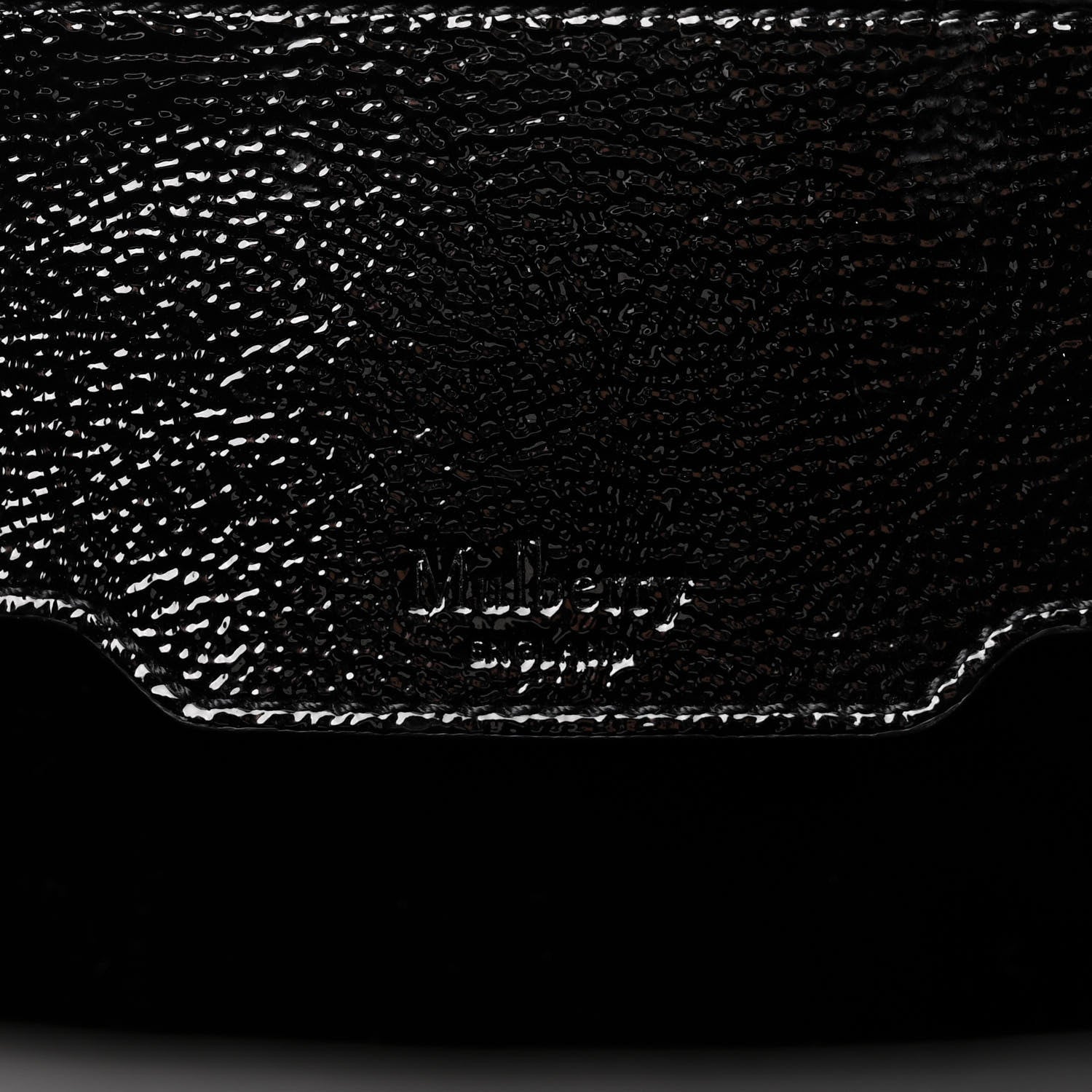 Mulberry High Shine Grain Bayswater Tote Black 6 of 9