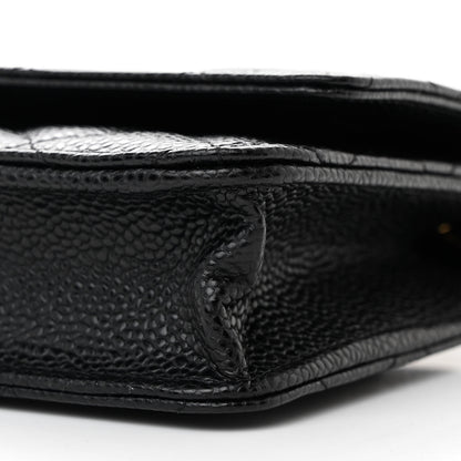 Chanel Caviar Quilted Wallet On Chain WOC Black 11 of 12
