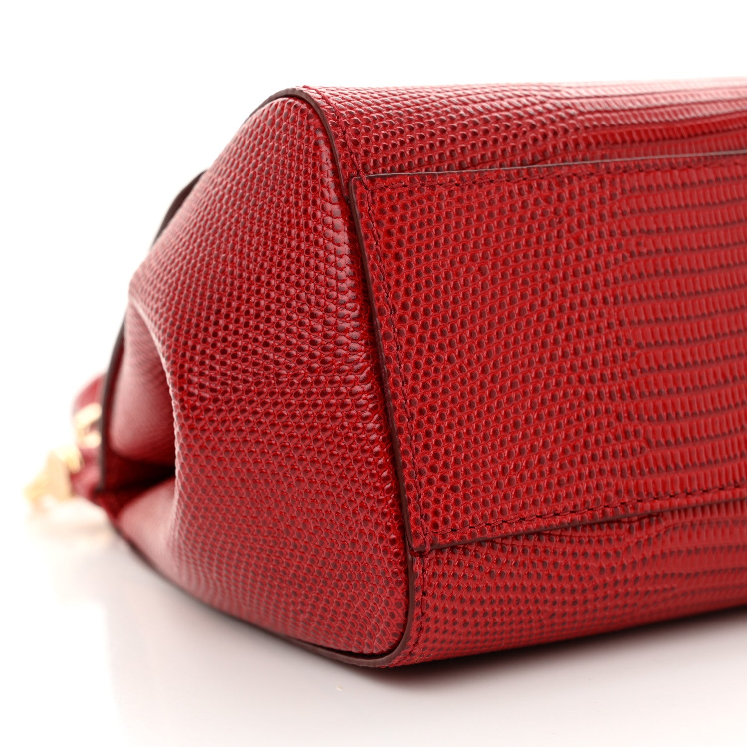 Dolce & Gabbana Stampa Iguana Crystal Small Miss Sicily Satchel Red 8 of 10