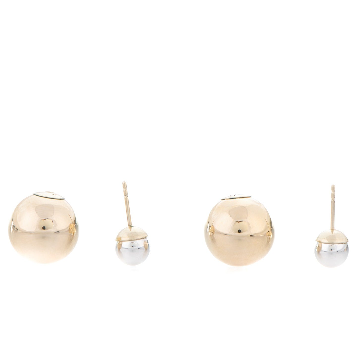 Mise En Dior Tribal Earrings Gold Silver