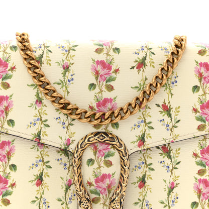 Gucci Calfskin Floral Print Mini Dionysus Chain Wallet Ivory Pink 8 of 10