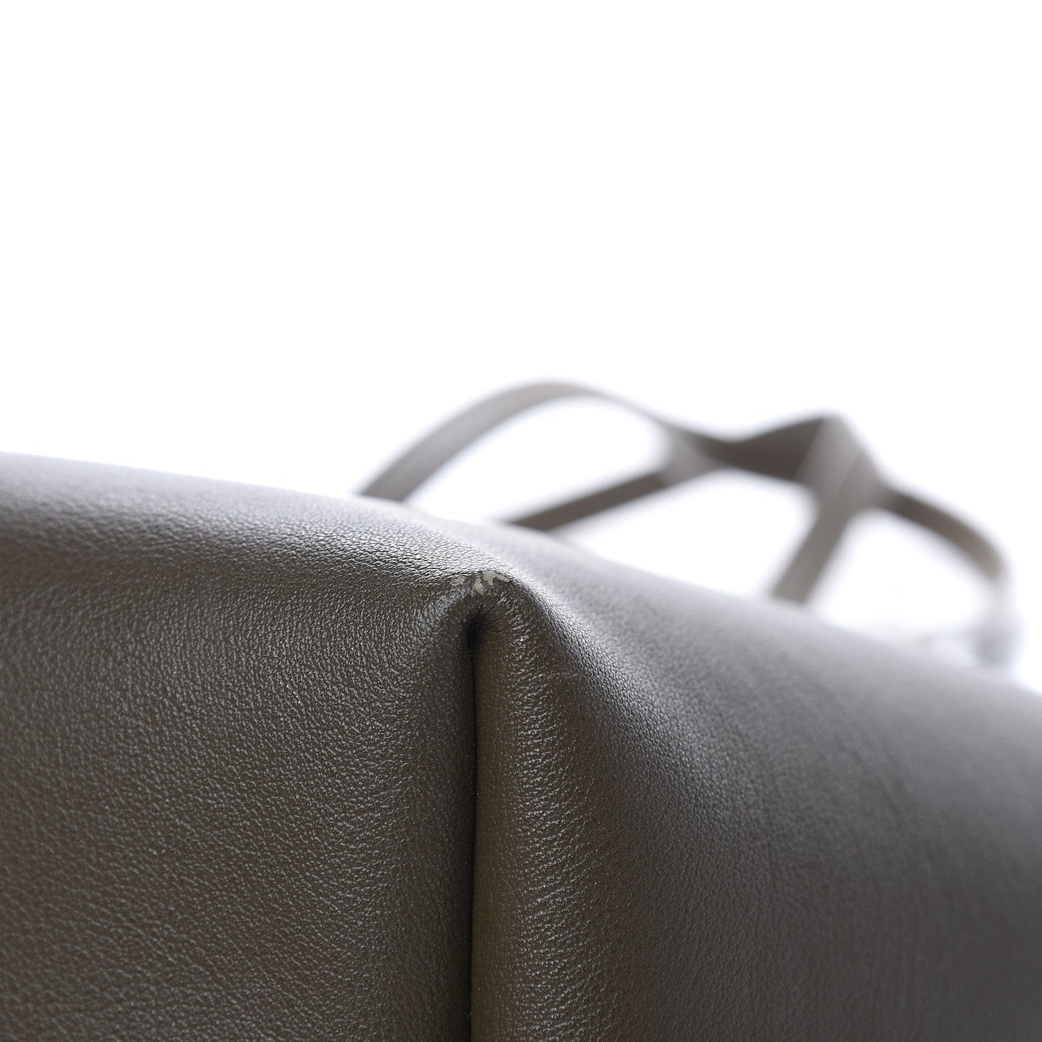 Saint Laurent Calfskin Large Shopping Tote Kaki Militaire 10 of 12