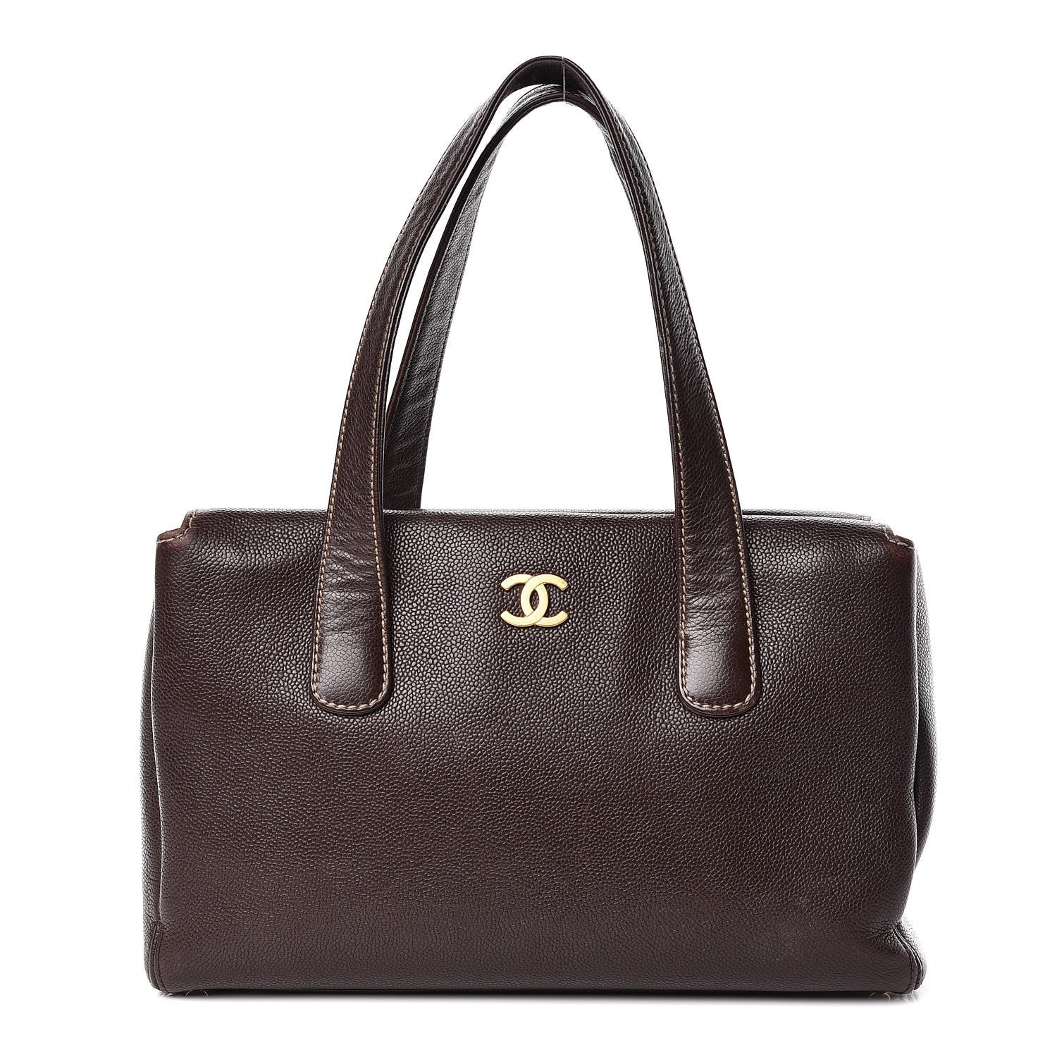 Chanel Caviar Small Tote Brown 1 of 21