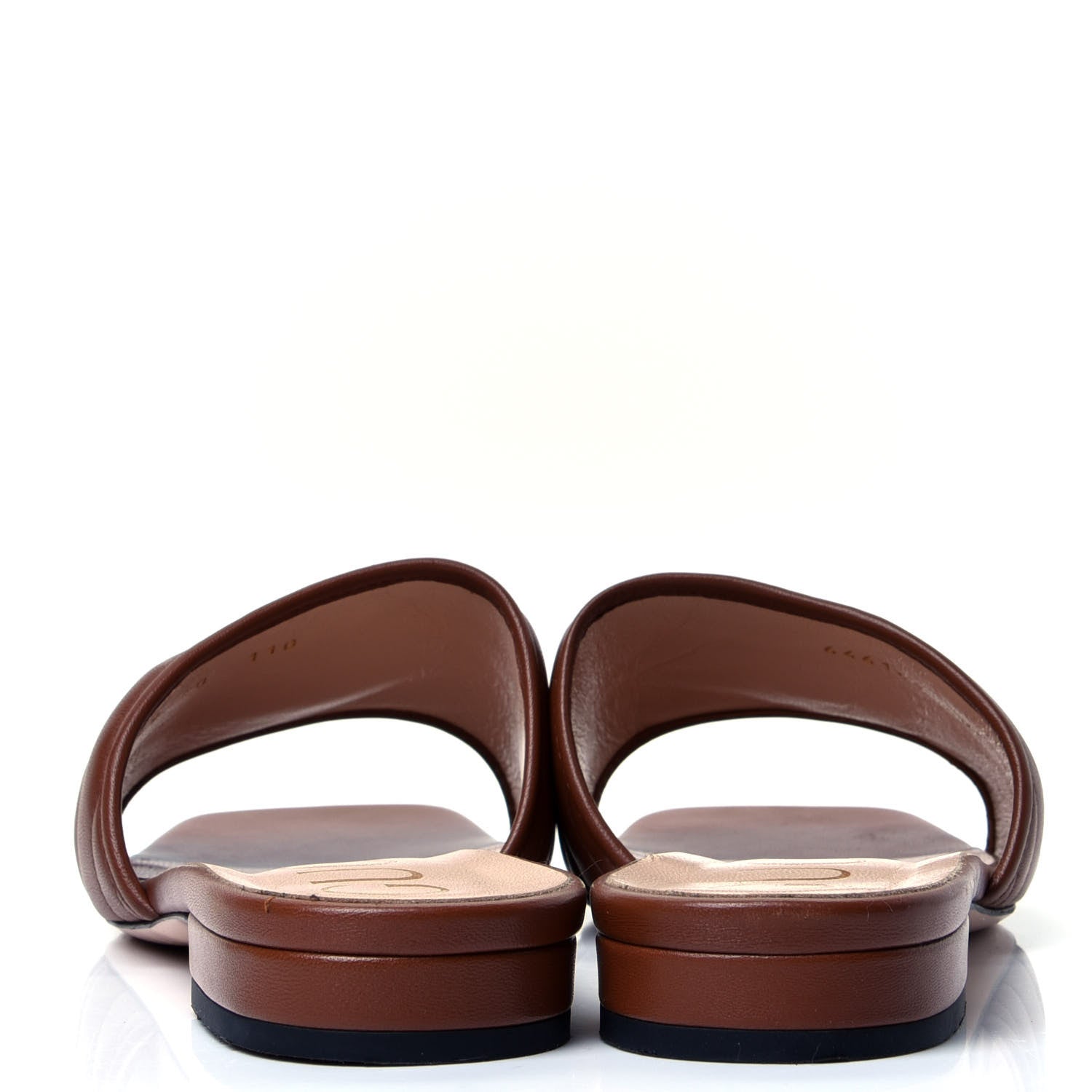 Gucci Nappa Matelasse GG Marmont Flat Slide Sandals 40 Cuir 4 of 5