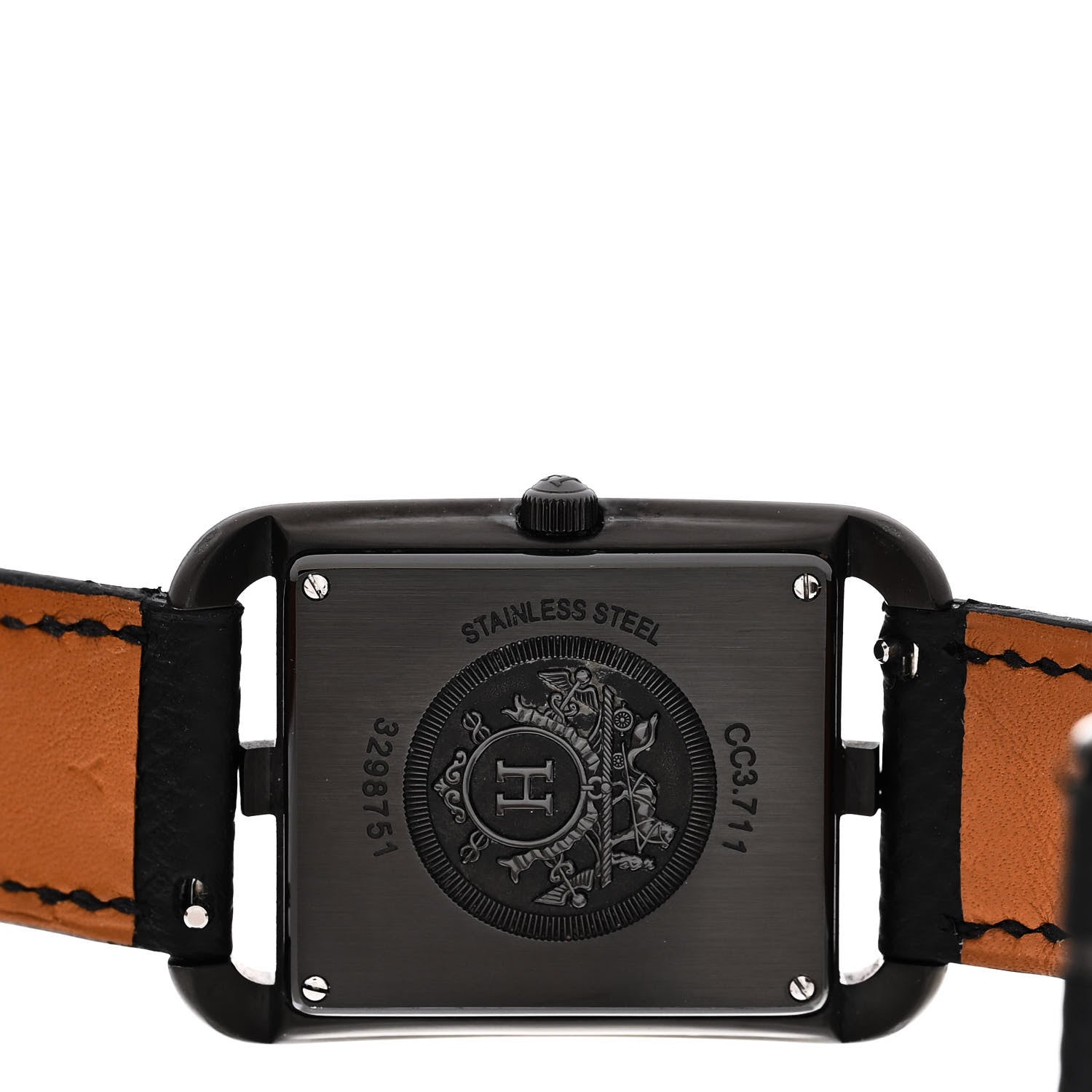 Hermes PVD Stainless Steel Epsom 29mm Cape Cod Double Tour Quartz Watch Noir 4 of 5