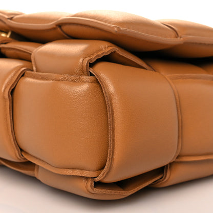 Bottega Veneta Lambskin Maxi Intreccio Padded Chain Cassette Crossbody Bag Caramel 9 of 9