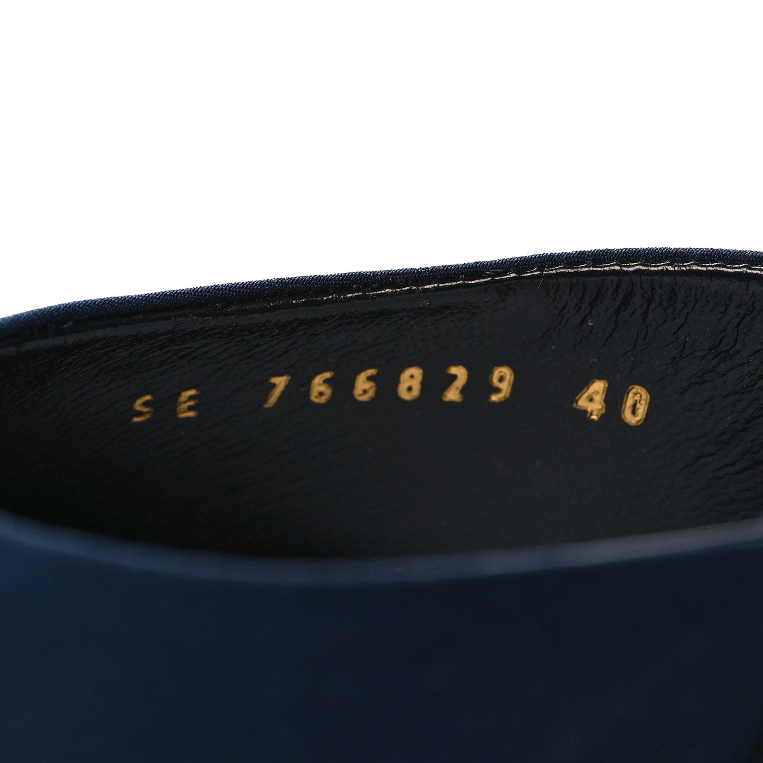 Saint Laurent Crepe De Chine Suite Mule Sandals 40 Dark Blue 6 of 9
