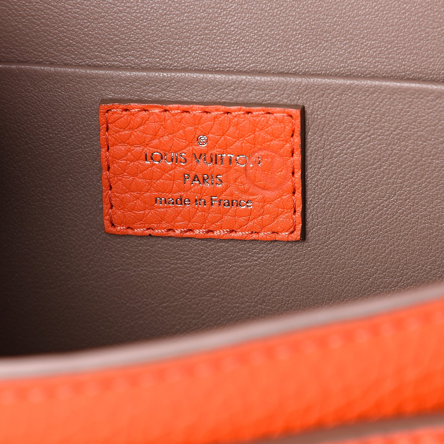 Louis Vuitton Taurillon Marceau Tangerine Taupe 5 of 8