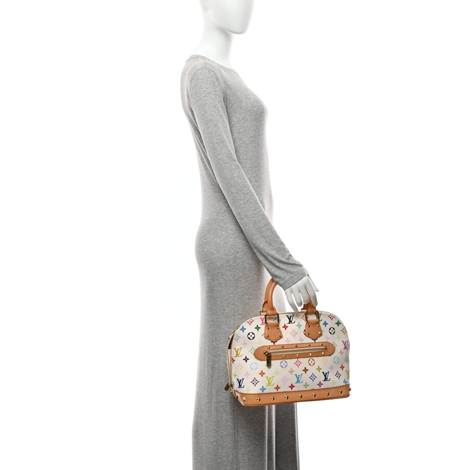 Louis Vuitton Monogram Multicolor Alma White 2 of 10