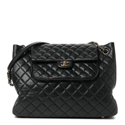 Chanel Caviar Quilted Flap Tote Black 1 of 6