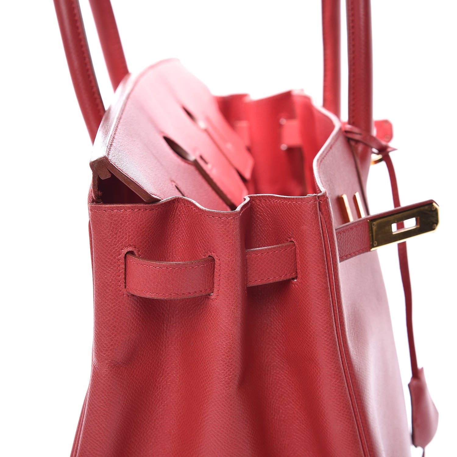 Hermes Courchevel Birkin 40 Rouge 11 of 46