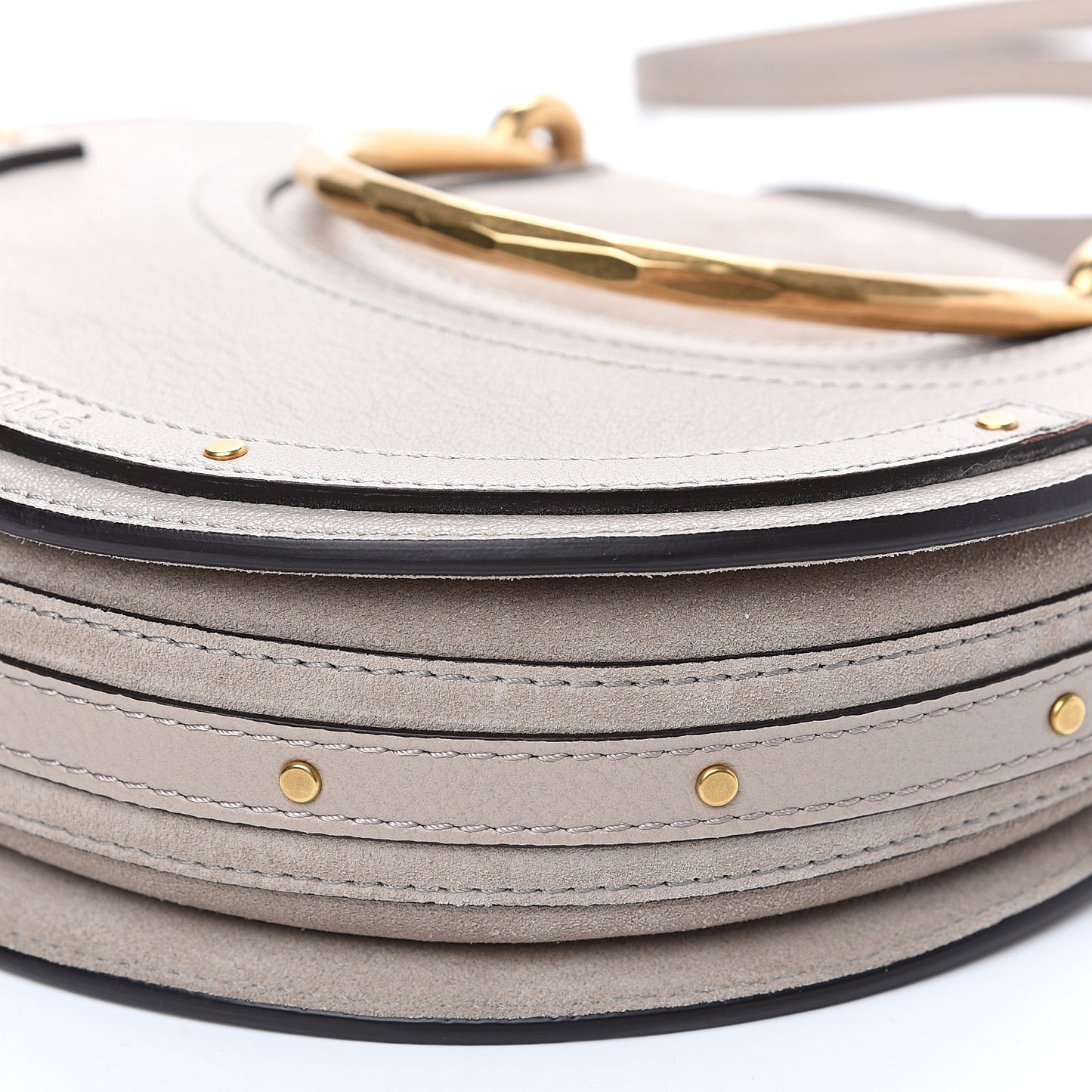 Calfskin Suede Small Pixie Bag Motty Grey