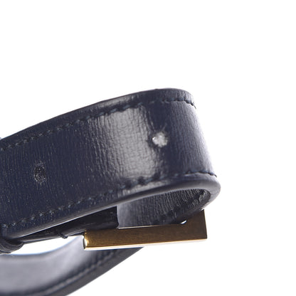 Saint Laurent Smooth Calfskin Suede Medium Bellechasse Navy 9 of 14